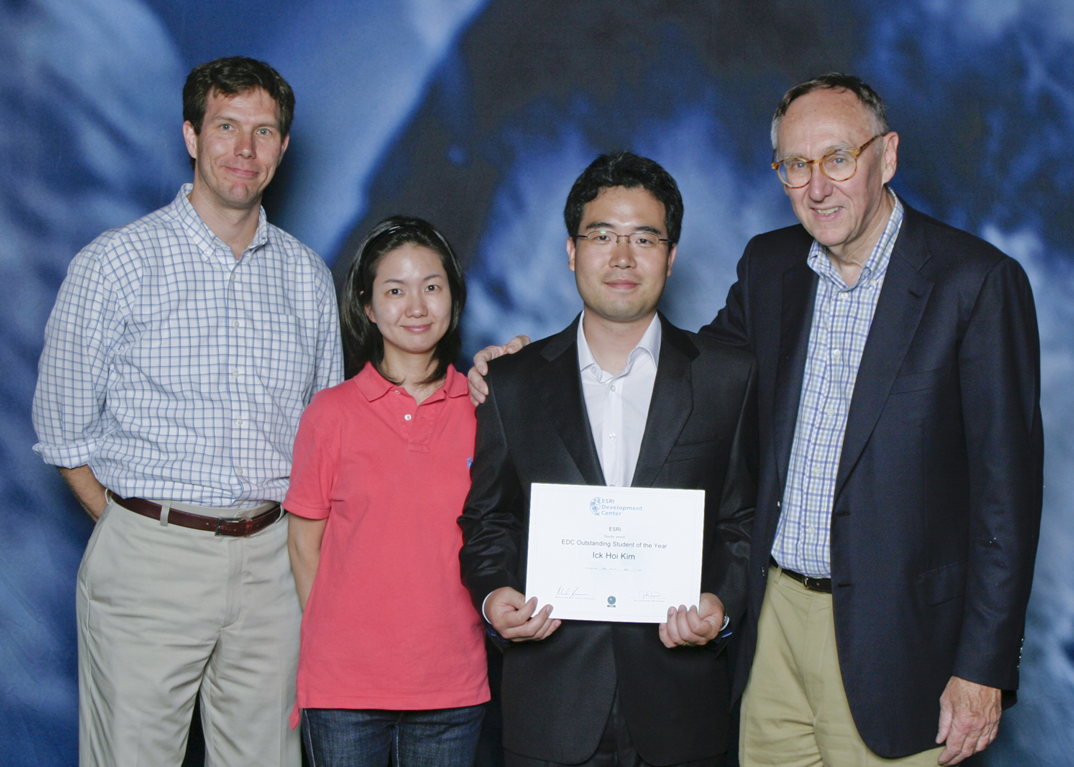 Doctoral student Ick (Rick) Hoi Kim receives two awards.