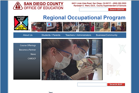 San Diego County of Education ROP website