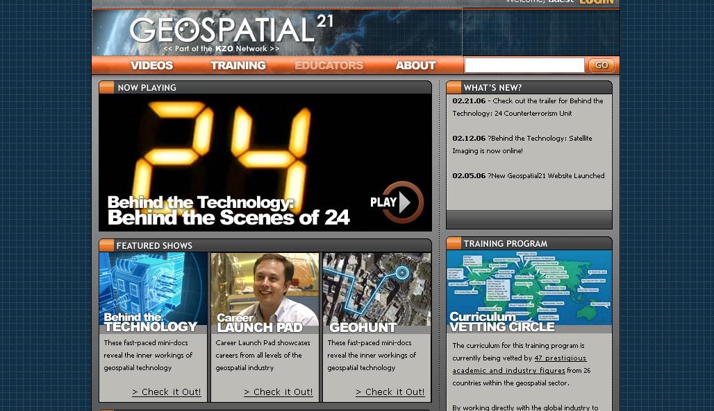 Geospatial21 website